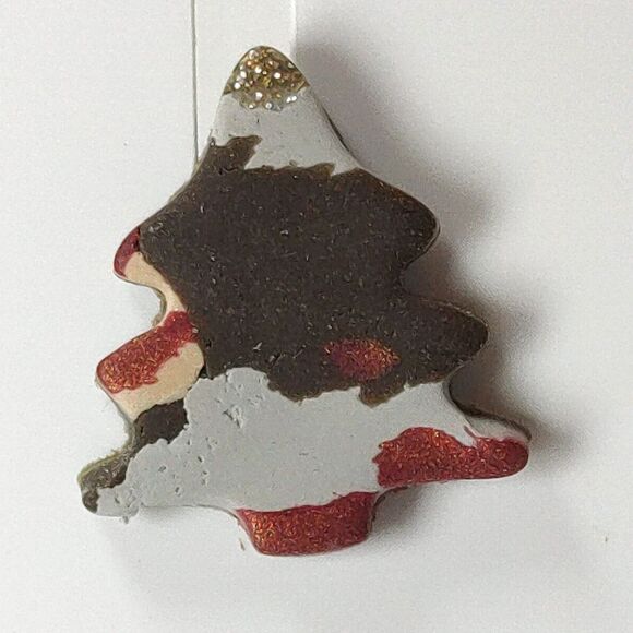 Holiday Christmas Tree Stud Post Earrings Multicolor Camo Gold Glitter Seasonal - Picture 9 of 13